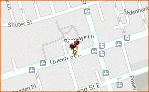 Mondu floral design map thumbnail, 314 Queen Street East Toronto ON M5A 1S8